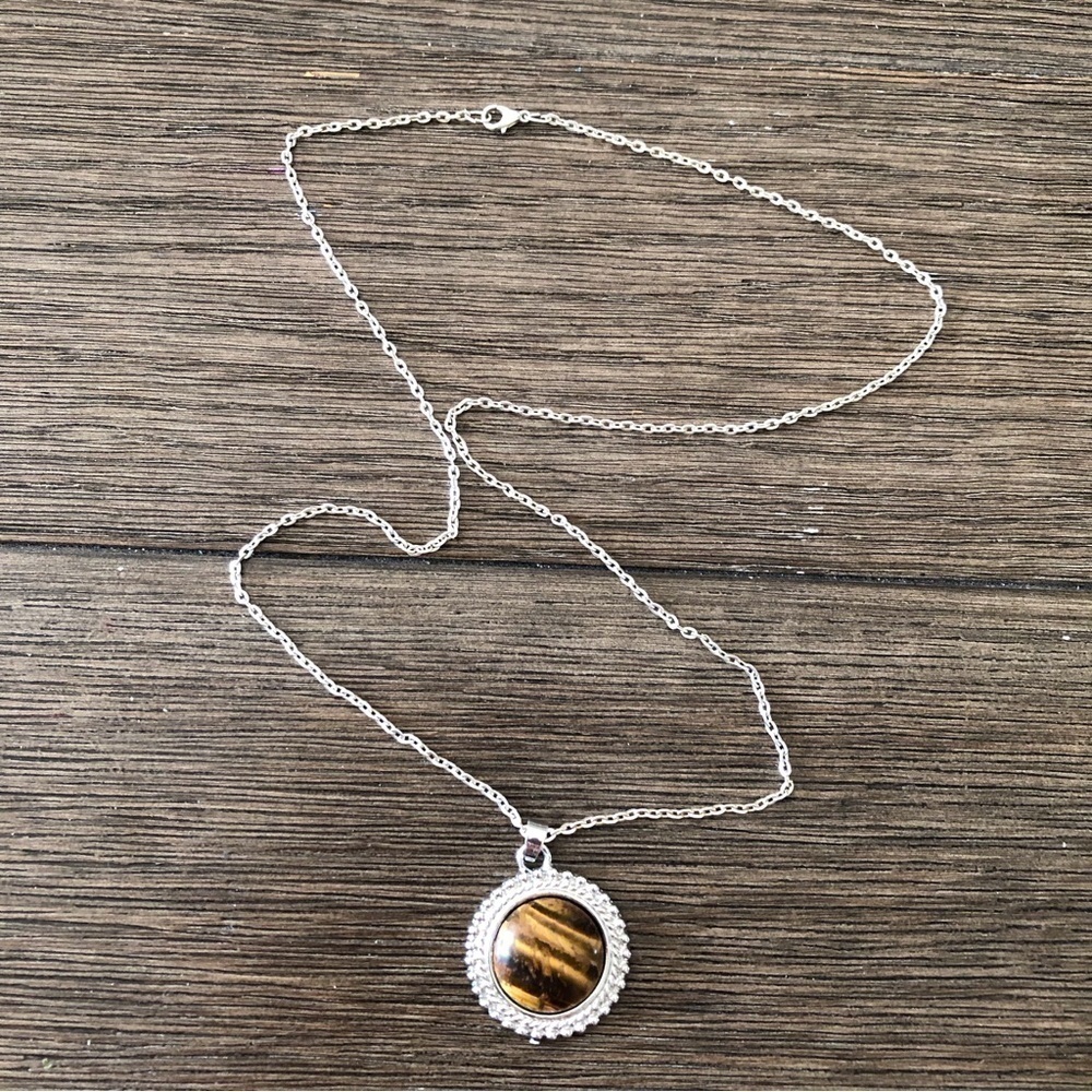 Tiger Eye pendent necklace